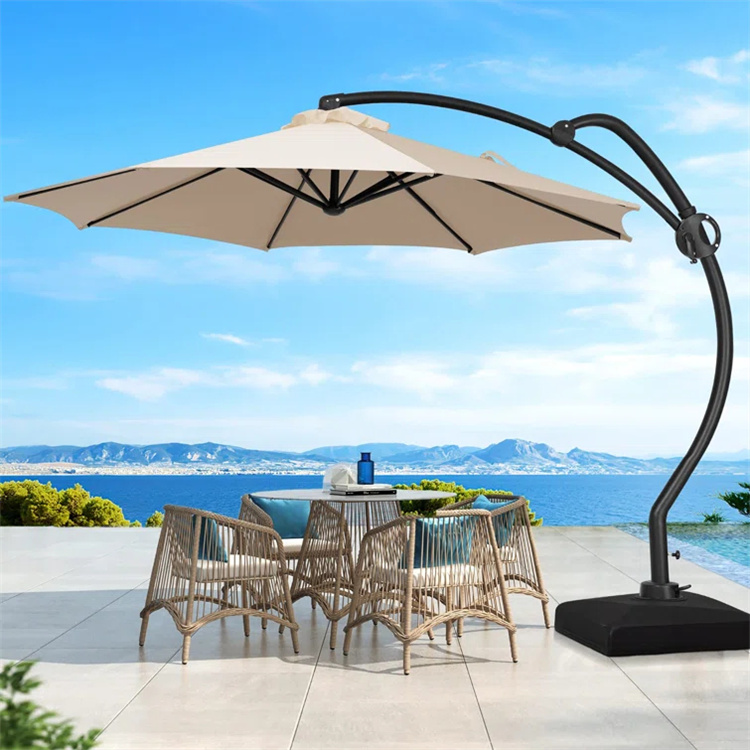 10ft Veranda S formalı Asma Ofset Konsol Çətiri