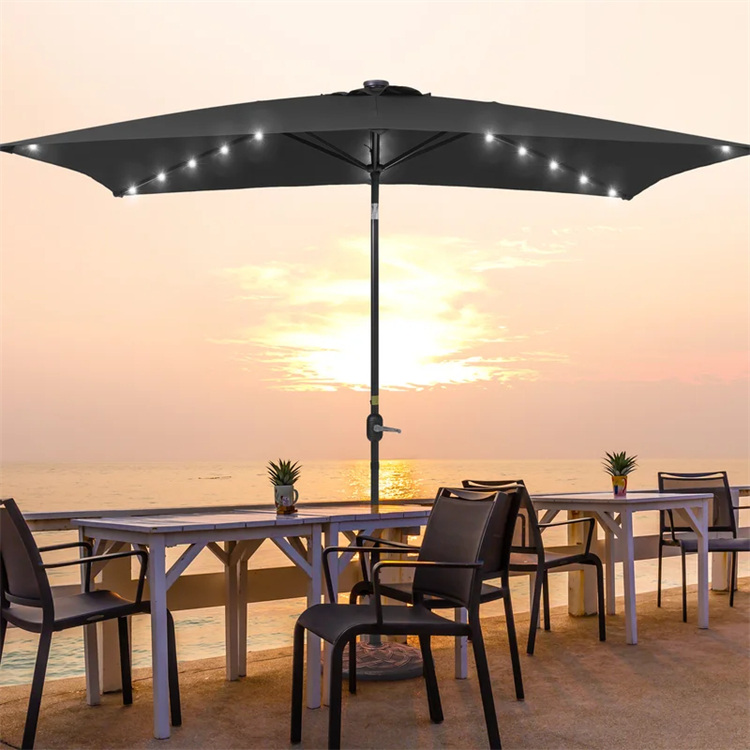10x 6.5FT İşıqlı Düzbucaqlı Bazar Çətiri
