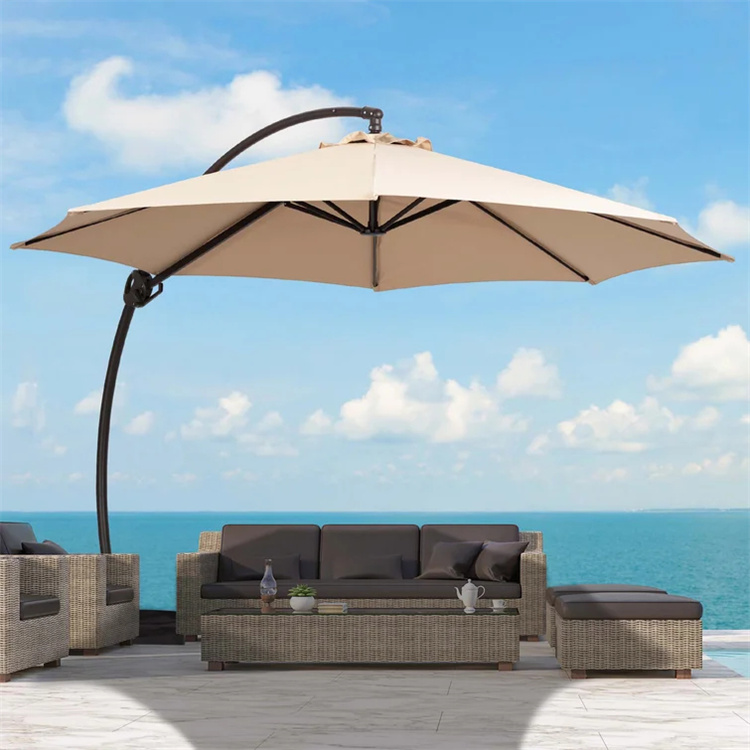 11FT Curvy Cantilever Veranda Ofset Asma çətir