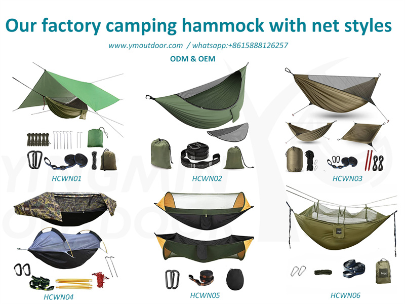 YMOUTDOOR tərəfindən dəstəklənən torlu düşərgə hamaklarının hansı növləri var