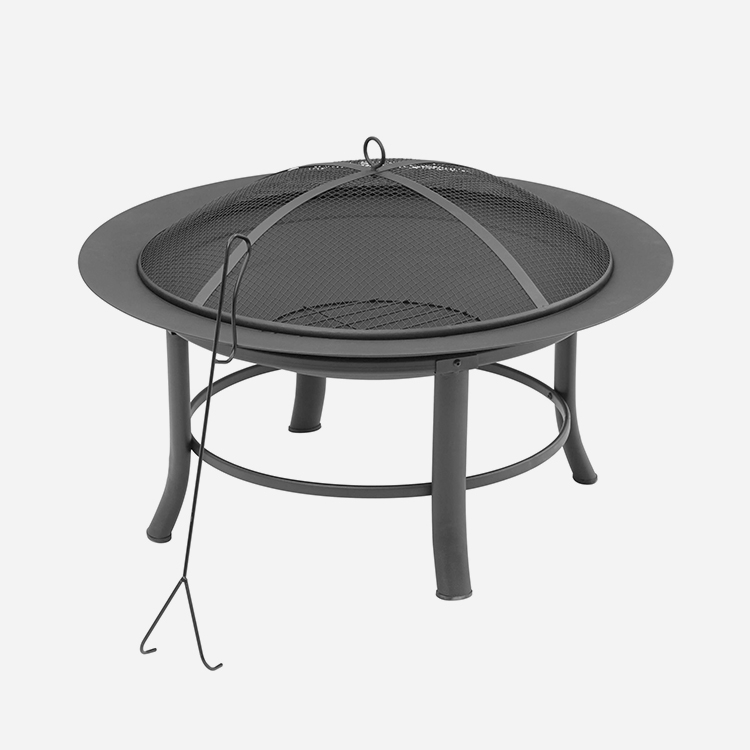28 '' Dəyirmi Taxta Yanan Patio Bowl Firebowl