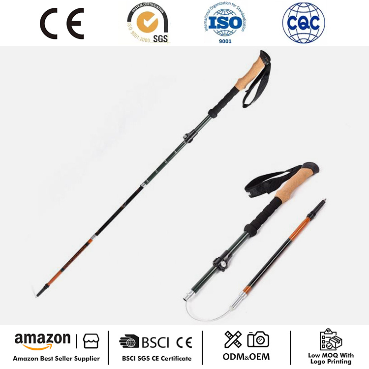 2pc Qatlanan Trekking Gəzinti Dirəkləri