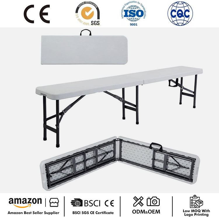 Qatlanan 6FT Plastik Portativ Dəzgah