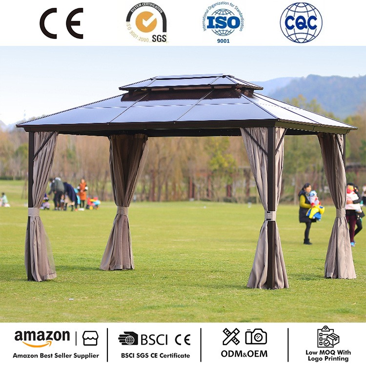 Hardtop Patio Gazebo Açıq Çarxı