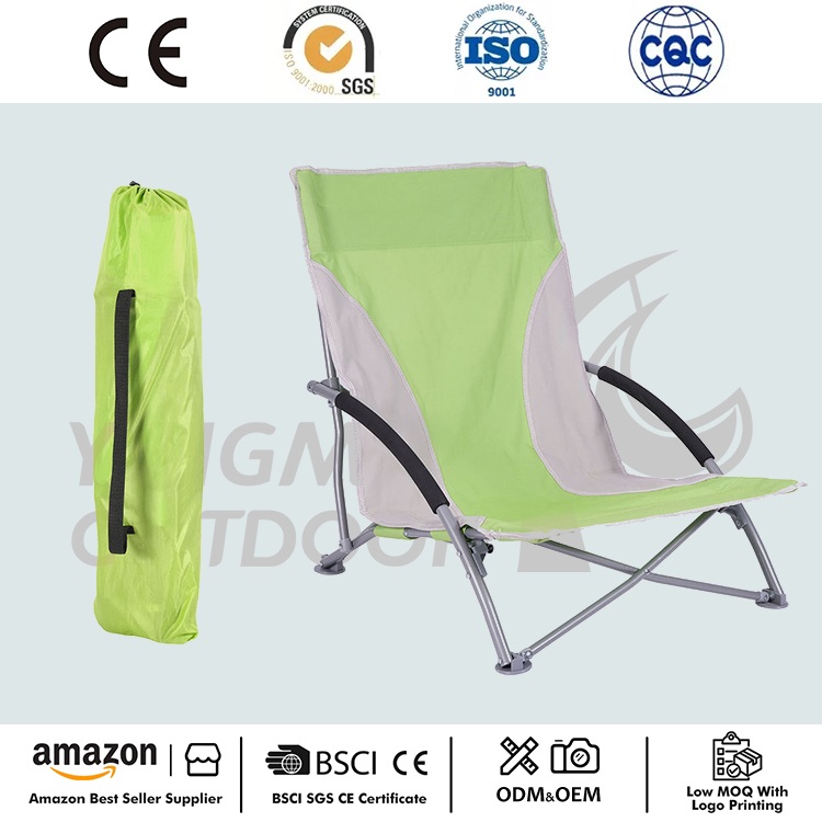 Aşağı sapan qatlanan çimərlik kreslosu
