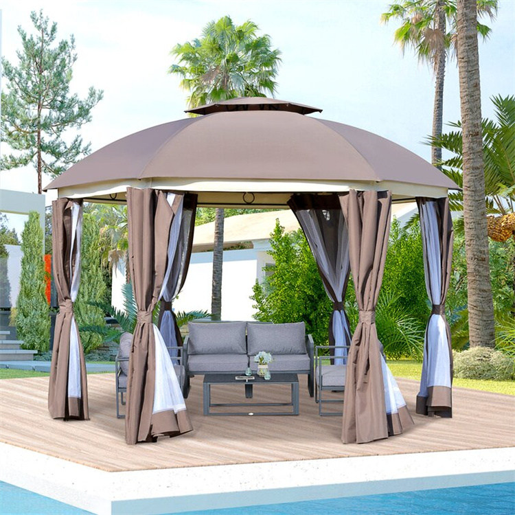 12 'x 12' Dairəvi Veranda Gazebo