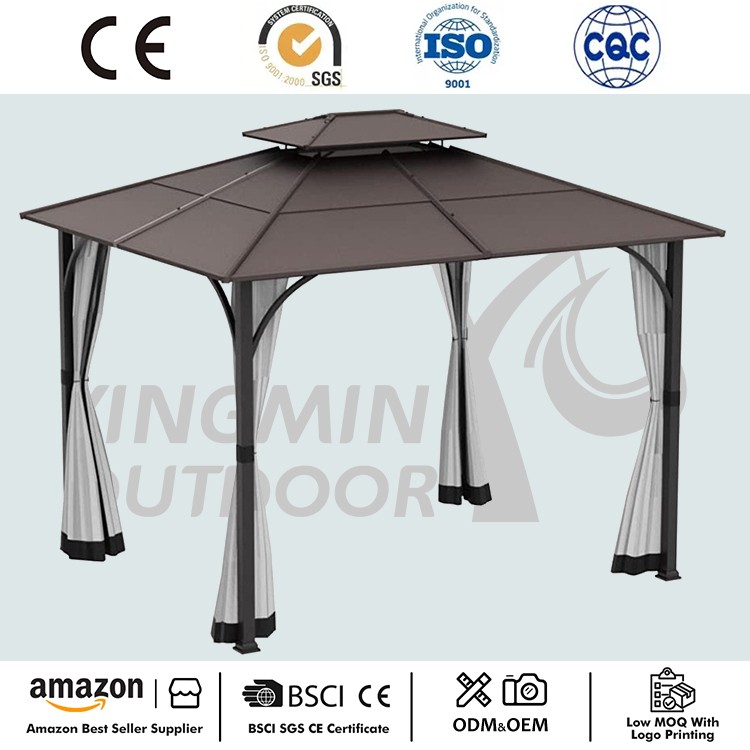Veranda polad çərçivə hardtop gazebo