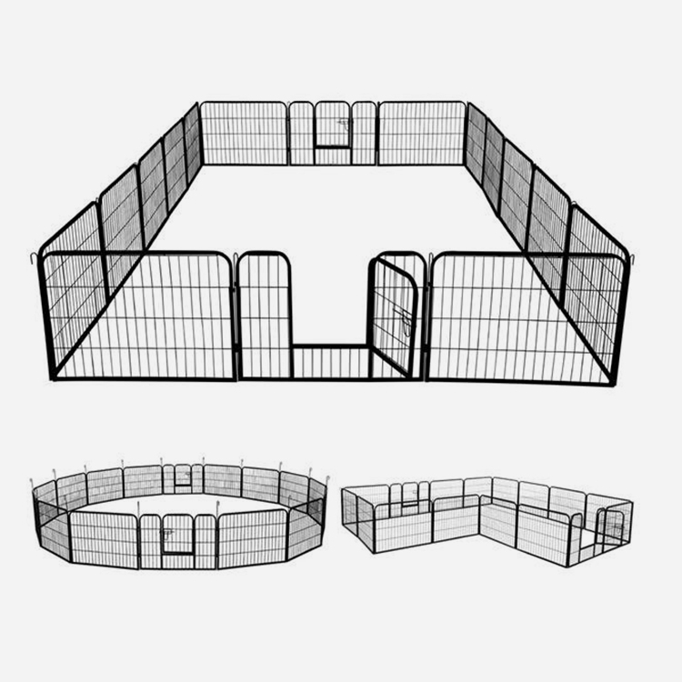 16 Panel Metal Heyvan İt Oyun Parkı