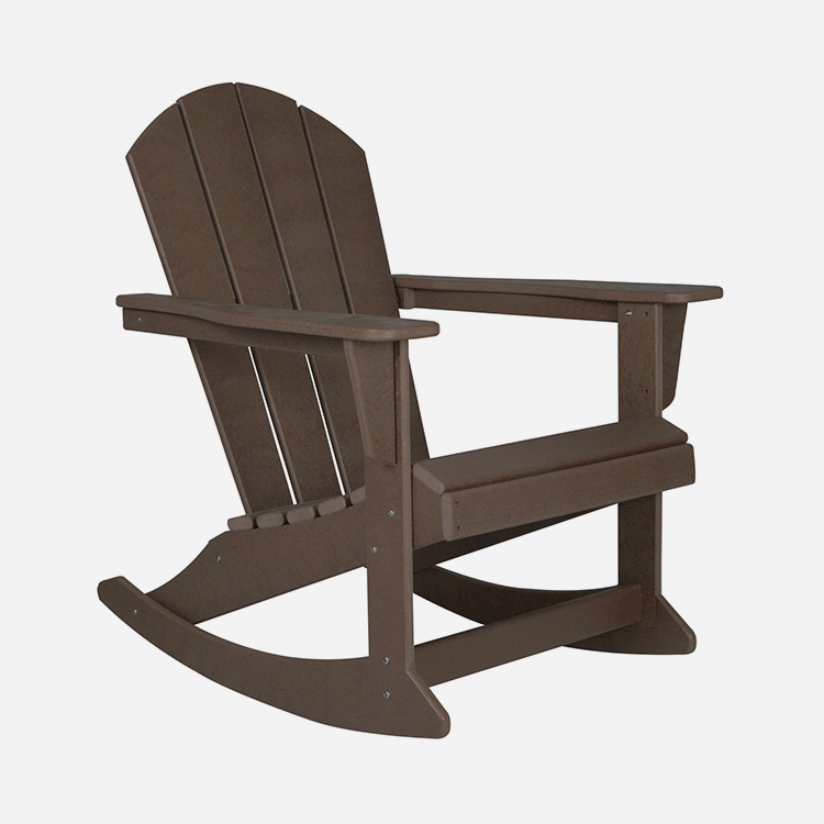 Açıq havada plastik Adirondack sallanan kreslo