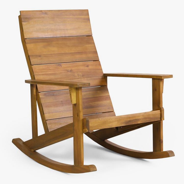 Bərk ağac Adirondack yellənən kürsü